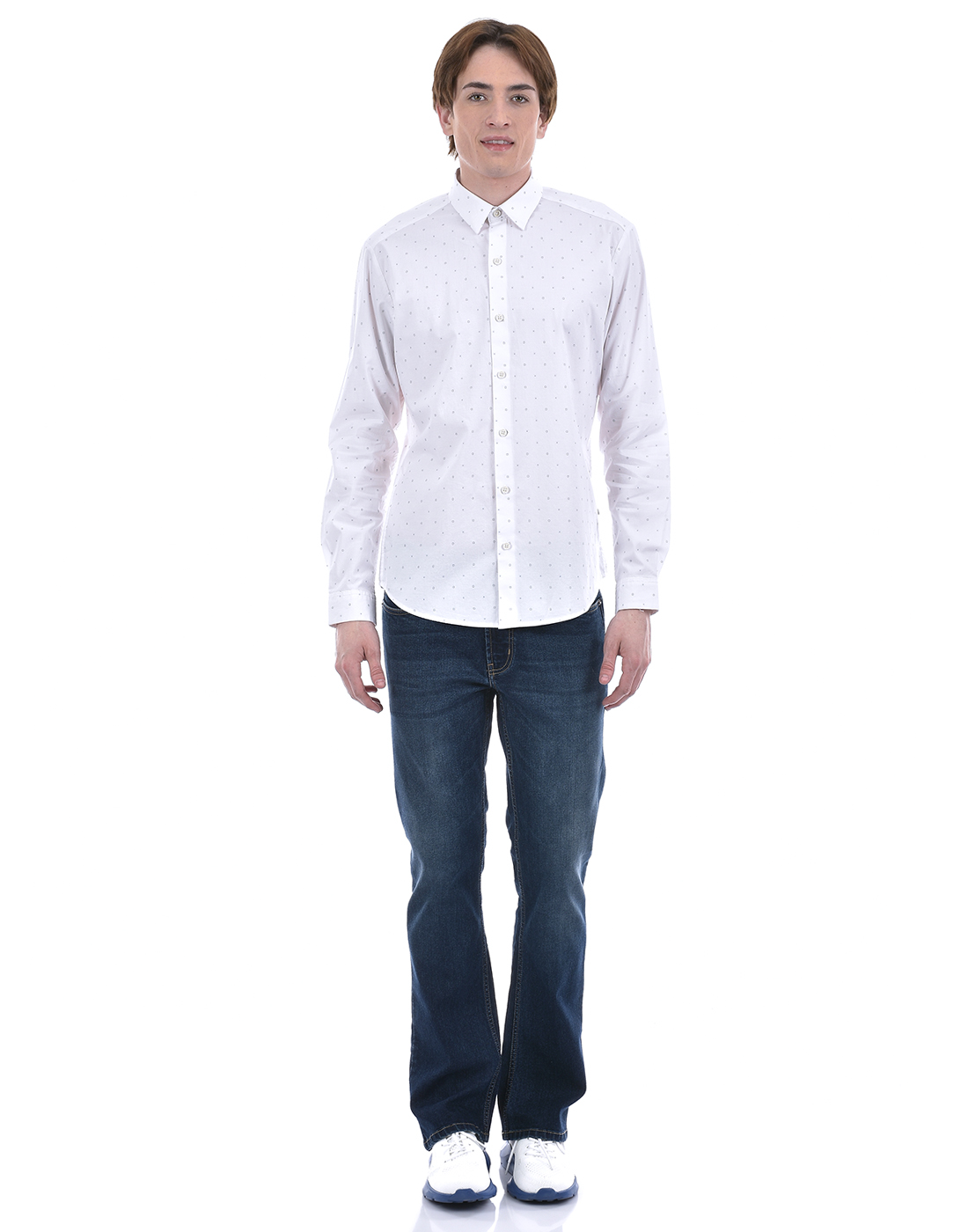 Numero Uno Men Printed White Shirt